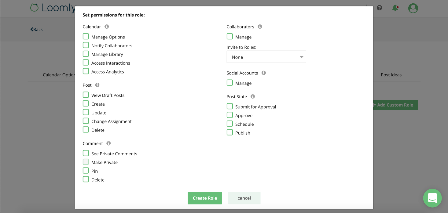 Social media calendar use cases remote teams step one screenshot