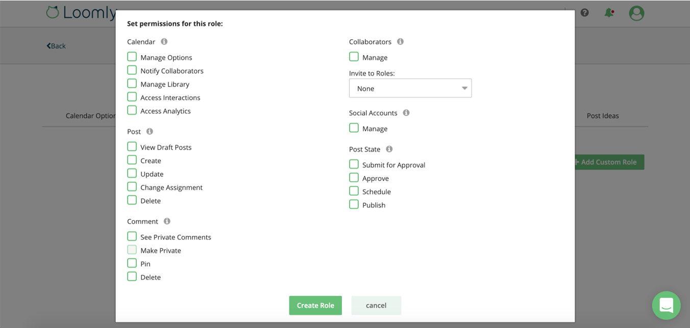 Social media calendar use cases remote teams step one screenshot