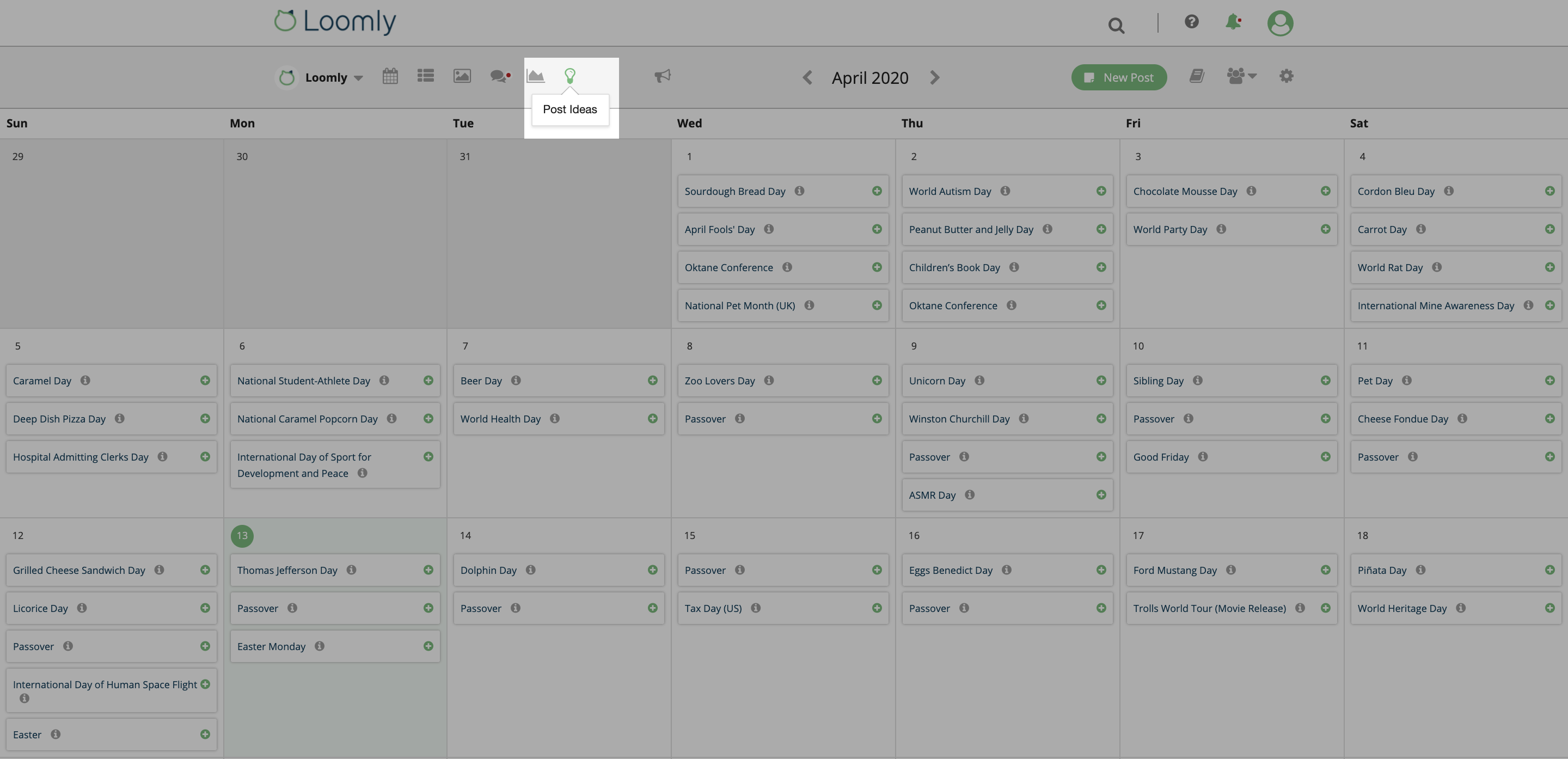 Social media calendar use cases freelancers step three screenshot