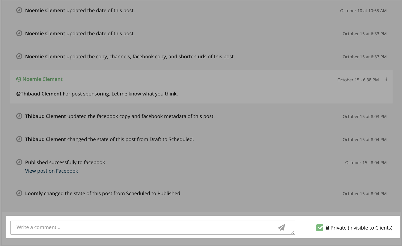 Social media calendar use cases agencies step four screenshot