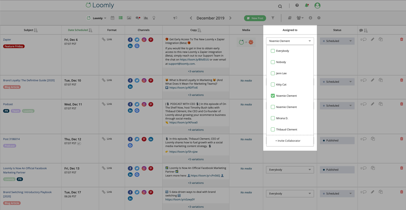 Social media calendar use cases remote teams step six screenshot